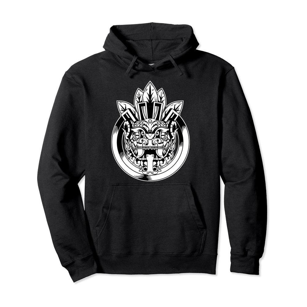Quetzalcoatl Aztec God Inka Maya Snake Mexico Deity Pullover Hoodie